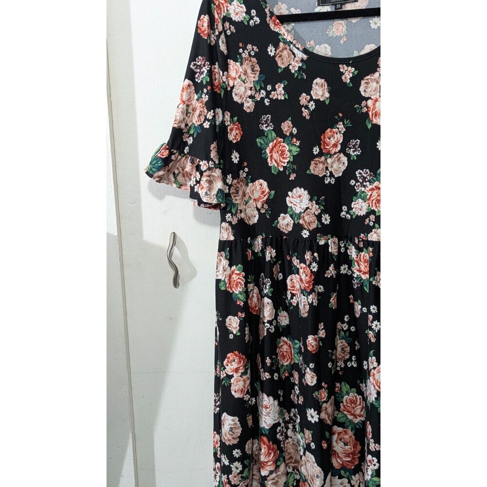 Vibe Sportswear Floral Dress size 2X - Picture 2 of 4